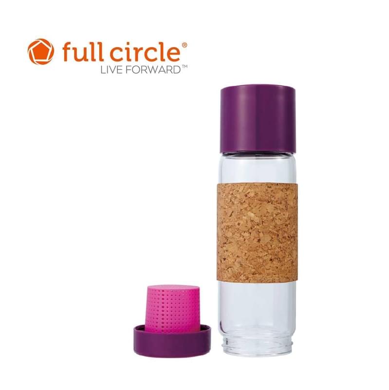Full Circle 19安士 玻璃泡茶樽 - (紫色)