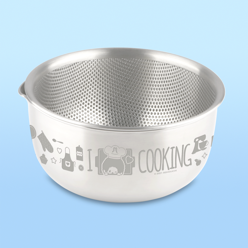 21cm Mixing Bowl with Colander (with no cartoon inside the mixing bowl)