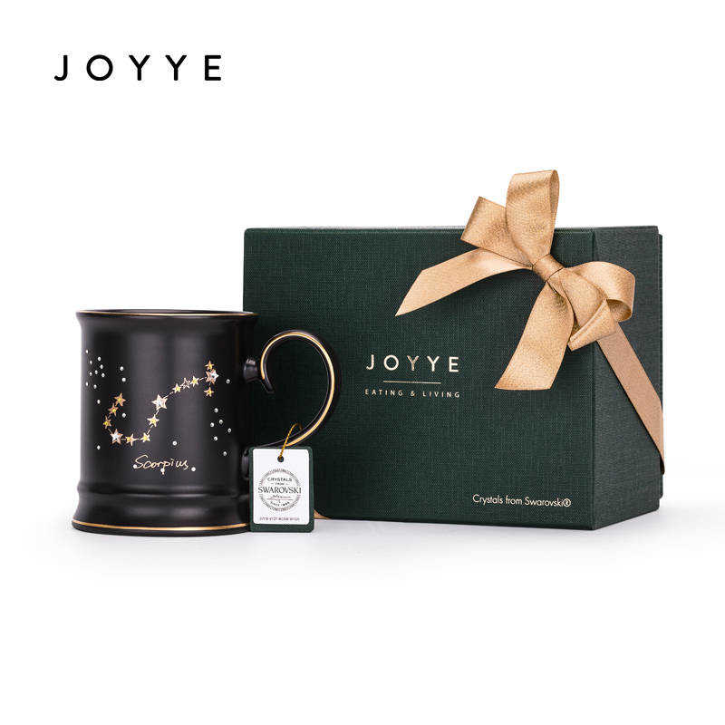 JOYYE - 星辰幻境星座骨瓷杯-天蠍座Scorpius (SAWROVSKIE水晶 ELEMENT)