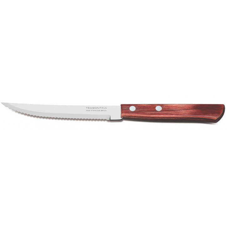 TRAMONTINA - TABLE NIFE POLYWOOD 5"牛扒刀(紅)