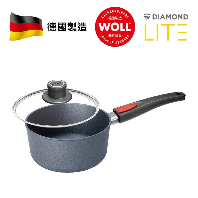 WOLL 輕．型鑽石系列 - 20cm 鑽石單柄醬/麵煲 (連玻璃鍋蓋)