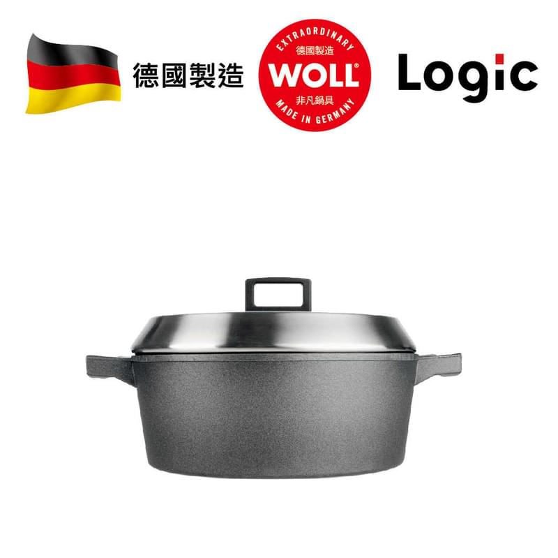 WOLL Logic 設計師系列 燜煎鍋連蓋 24x9 cm (電磁爐適用)
