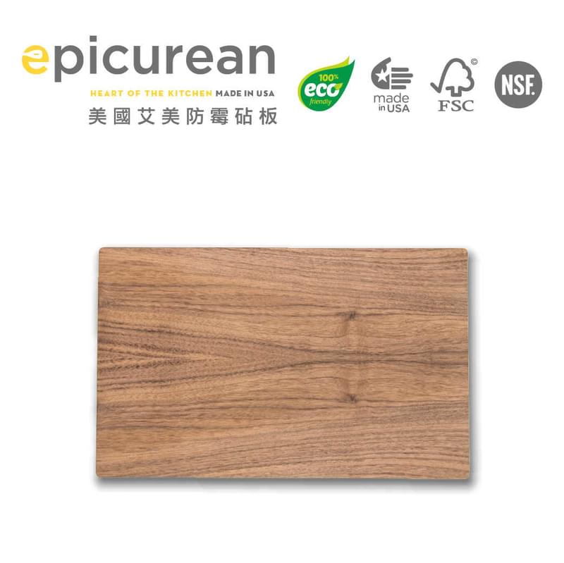 DISPLAY RECTANGLES, WALNUT/SLATE 13.75X8X1/4"