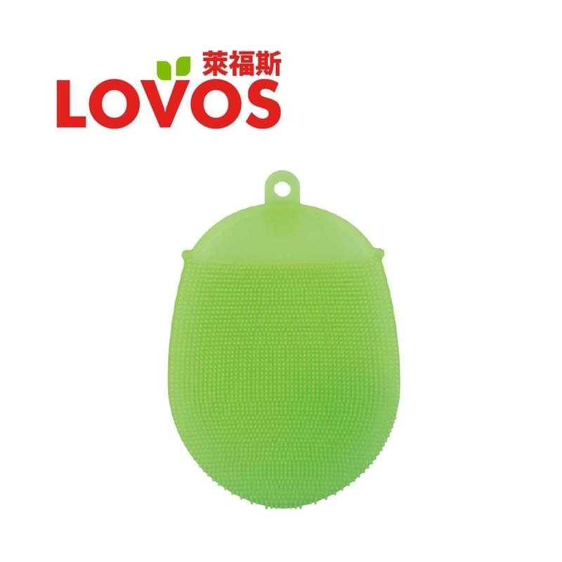 Lovos 橢圓矽膠洗碗刷 (綠色)