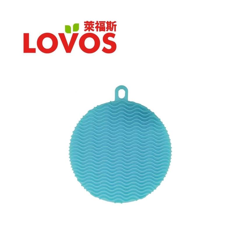 Lovos 圓形矽膠洗碗刷 (藍色)