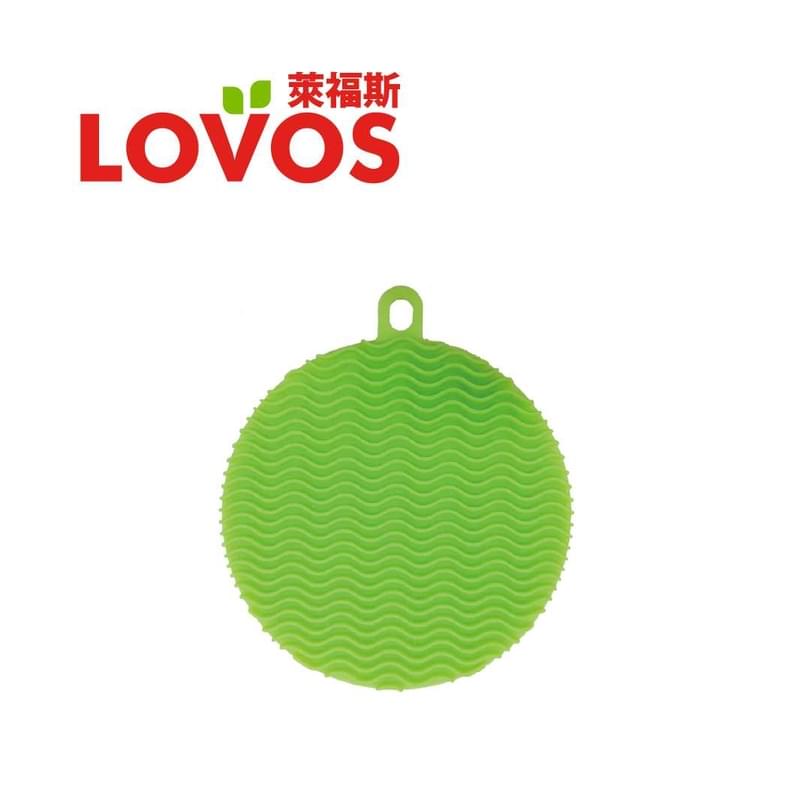 LOVOS - 圓形矽膠洗碗刷 (綠色)