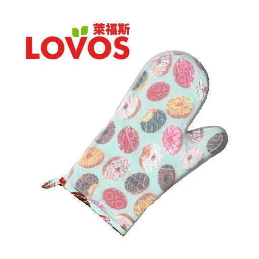 LOVOS - 矽膠夾棉隔熱手套 (彩色冬甩)