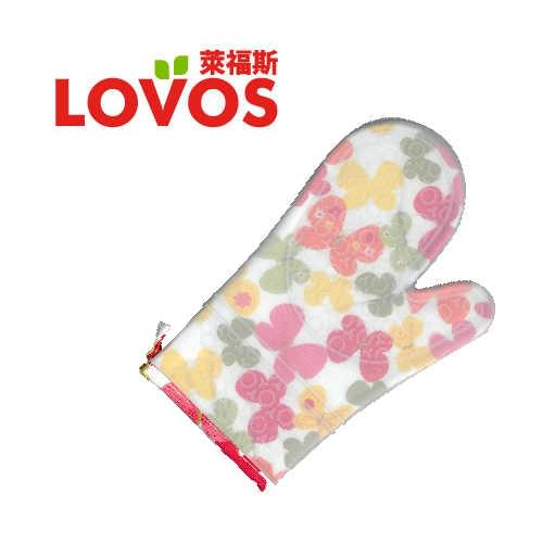 LOVOS - 矽膠夾棉隔熱手套 (彩色蝴蝶)