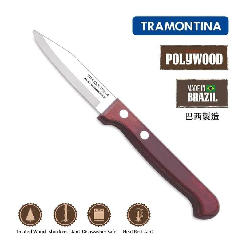 TRAMONTINA - POLYWOOD系列 3"削皮刀 / 水果刀