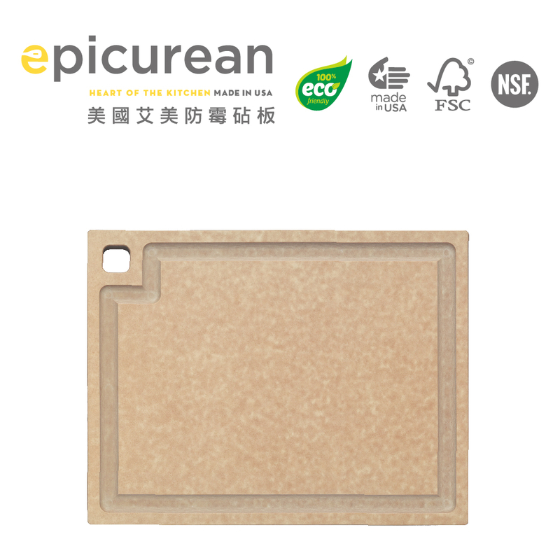 Epicurean 防霉加厚專家板 (全木色) 14.5"x 11.25" / 厚度：0.677"