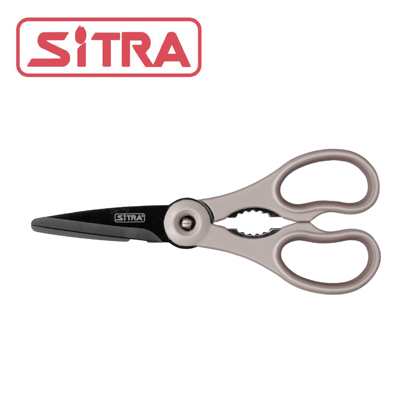SITRA - 不銹鋼+黑鈦金屬3合1多功能左手廚剪(可拆式)